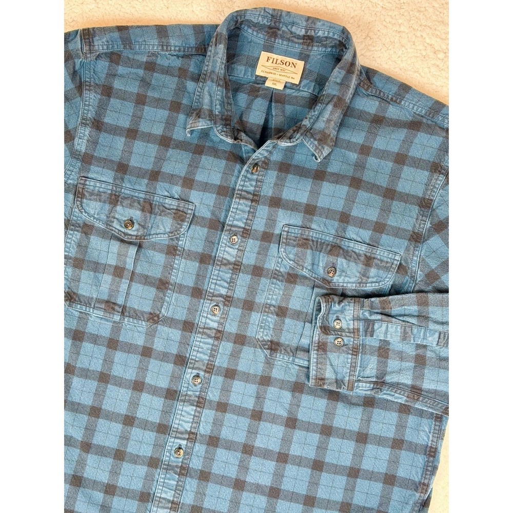 Filson Alaskan Guide Mens XL Hunting Workwear Relaxed Fit Button Up Shirt
